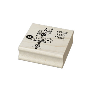 Rings, Dots & Stripes Decor + your ideas Rubber Stamp