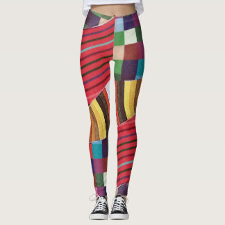 rings, grids, and checks tank top leggings