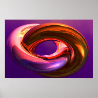 rings in multcolour, purple poster