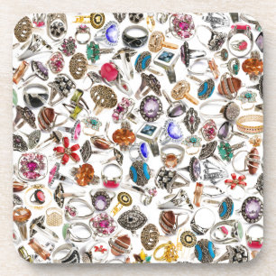 rings jewellery coaster