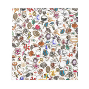 rings jewellery notepad