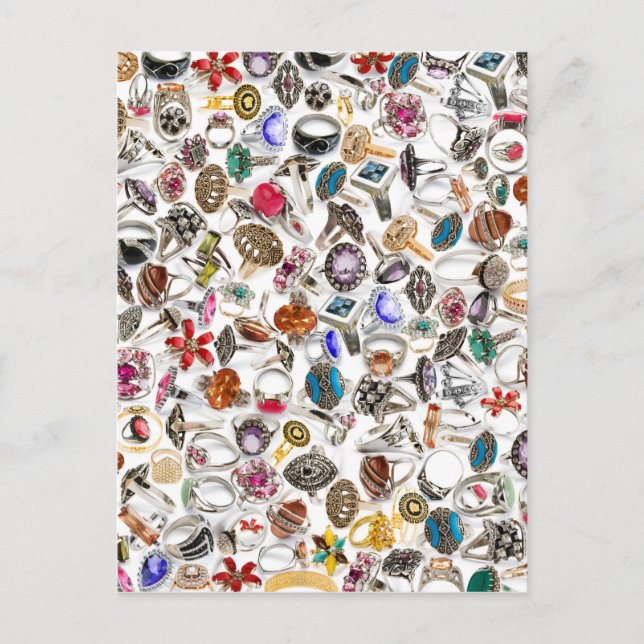 rings jewellery postcard (Front)