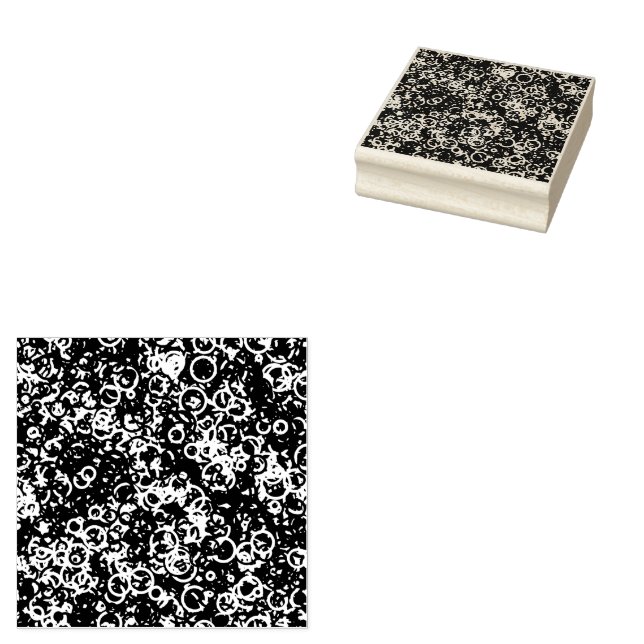 Rings of Colour- Graffiti Rubber Stamp (Stamped)