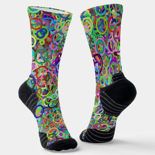 Rings of Colour- Graffiti Socks (Angled)