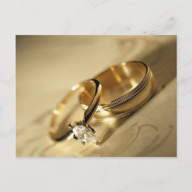 Rings RSVP Invitation Postcard (Front)