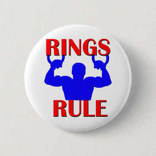 Rings Rule 6 Cm Round Badge