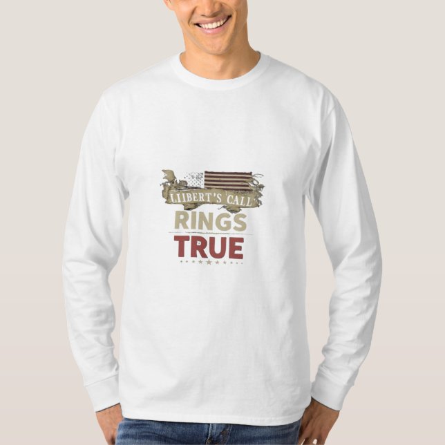 "Rings true"letter design  T-Shirt (Front)