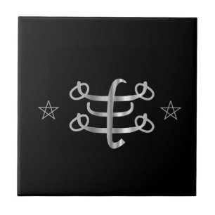Ringstone symbol- Bahai religious icon Tile