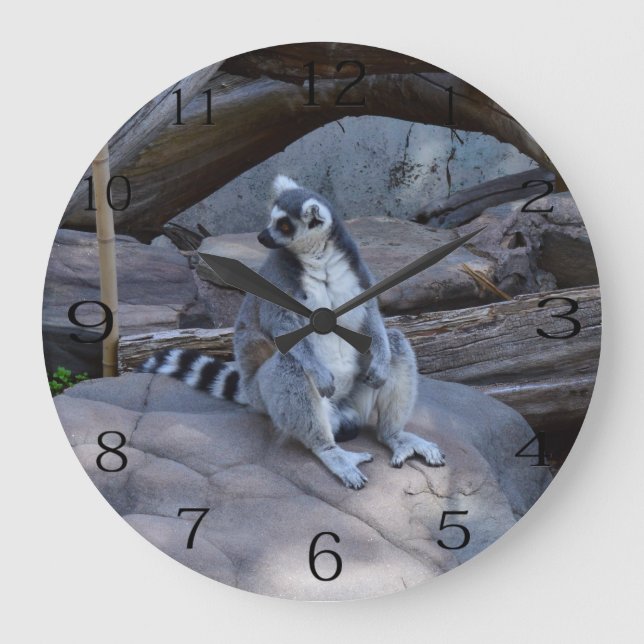 Ringtail Possum Foreman At Work,  Large Clock (Front)