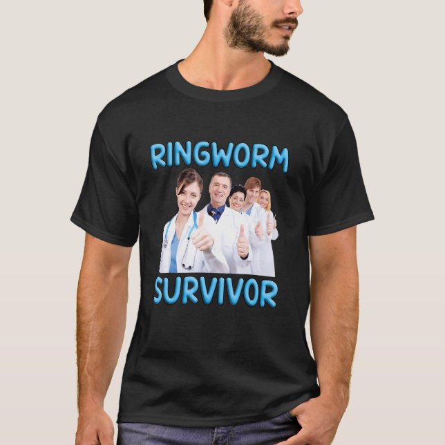 Ringworm Survivor Oddly Specific Weird Ironic Funn T-Shirt (Front)