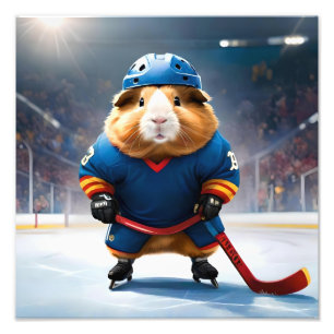 "Rink Rookie: The Ice Hockey Guinea Pig" Photo Print