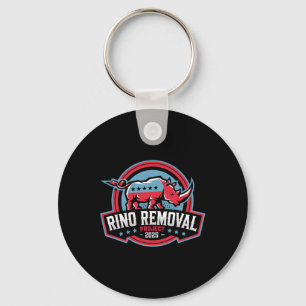 Rino Removal Project Rrp Funny Trump Conservative  Key Ring