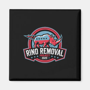 Rino Removal Project Rrp Funny Trump Conservative Magnet