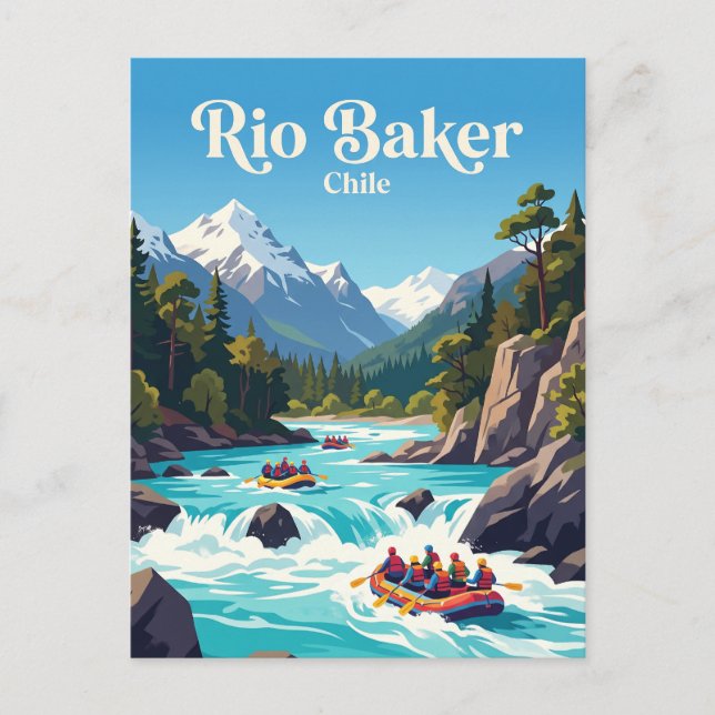 Rio Baker, Chile Postcard (Front)