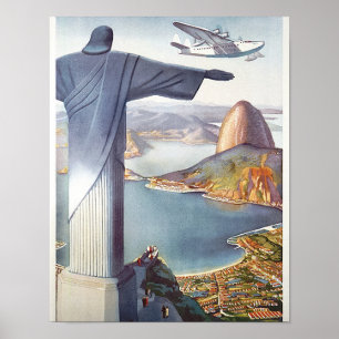 Rio Brazil Travel Poster (2015) chromolithograph