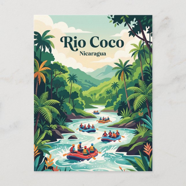 Rio Coco, Nicaragua Postcard (Front)