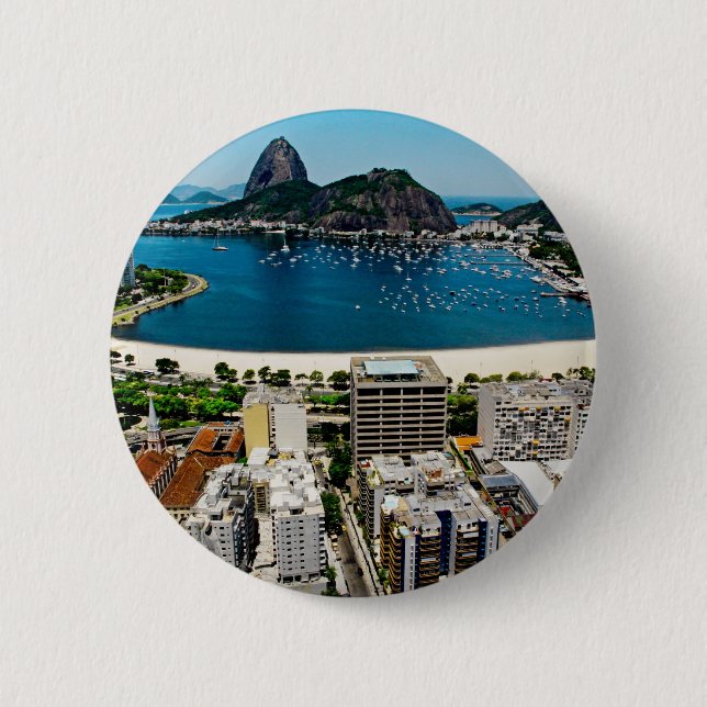 Rio de Janeiro 6 Cm Round Badge (Front)