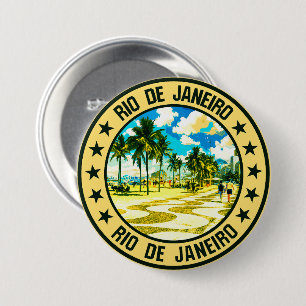 Rio de Janeiro 7.5 Cm Round Badge