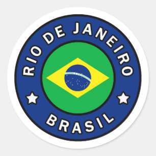 Rio de Janeiro Brasil Classic Round Sticker