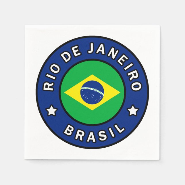 Rio de Janeiro Brasil Napkin (Front)