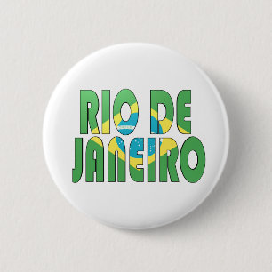 Rio de Janeiro, Brazil 6 Cm Round Badge