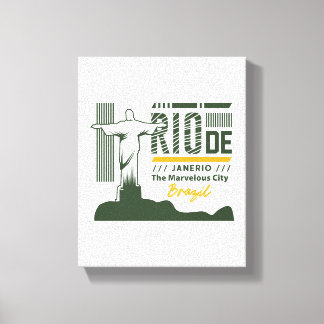 Rio de Janeiro Brazil Christ the Urban Design Canvas Print