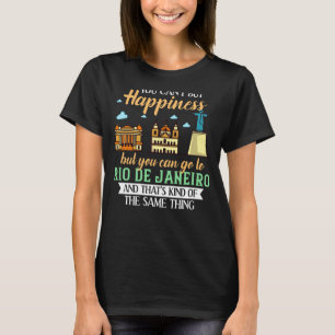 Rio de Janeiro Brazil City Skyline Map T-Shirt