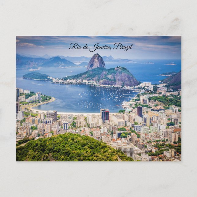 Rio de Janeiro, Brazil cityscape Postcard (Front)