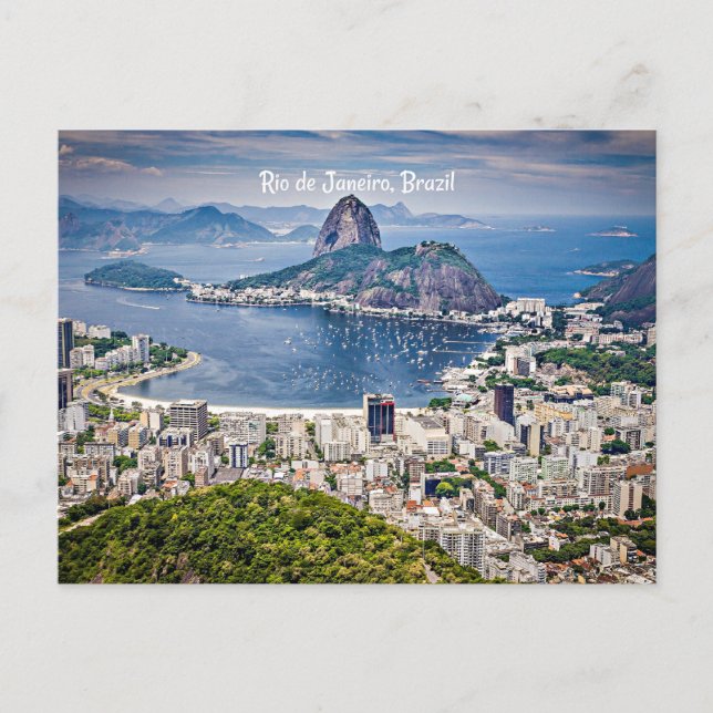 Rio de Janeiro, Brazil cityscape Postcard (Front)