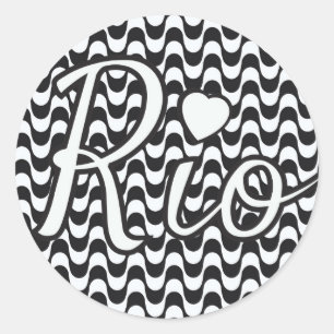 Rio De Janeiro Brazil Classic Round Sticker