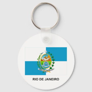 Rio de Janeiro, Brazil Flag Key Ring