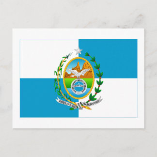 Rio de Janeiro, Brazil Flag Postcard