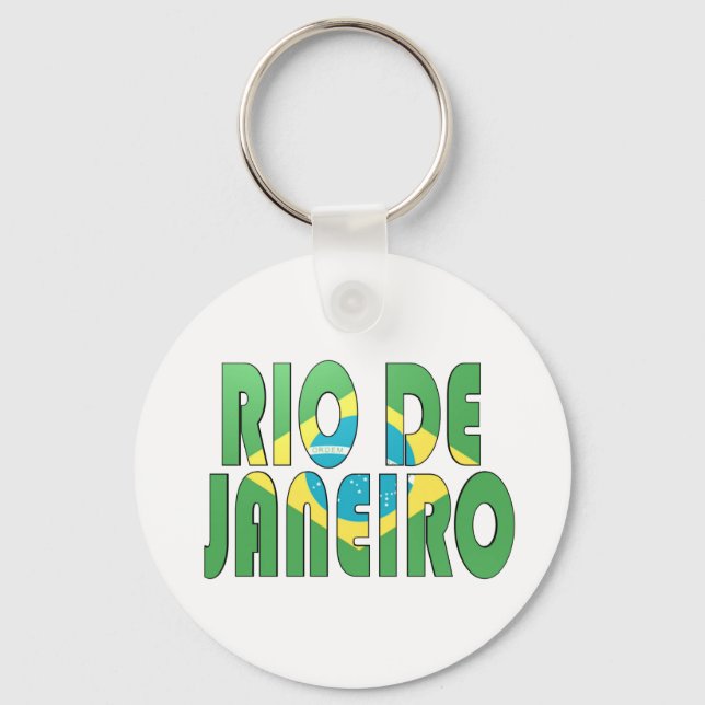 Rio de Janeiro, Brazil Key Ring (Front)