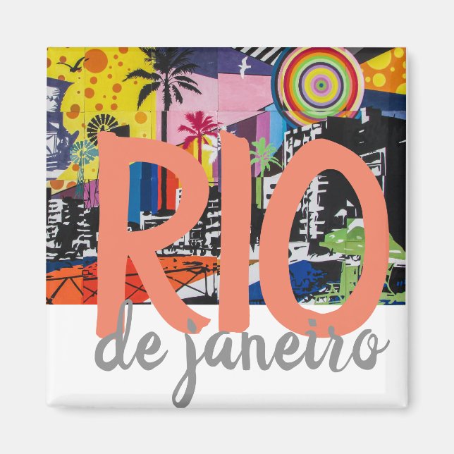 Rio de Janeiro Brazil Magnet (Front)