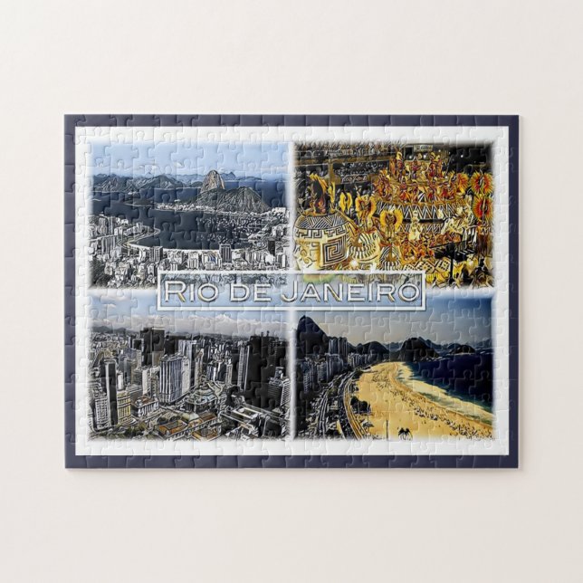 Rio de Janeiro - Brazil - Mosaic - Jigsaw Puzzle (Horizontal)