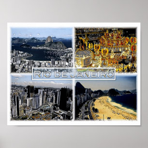 Rio de Janeiro - Brazil - Mosaic - Poster