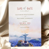 Rio de Janeiro Brazil Save the Date Christ