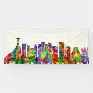 Rio de Janeiro Brazil Skyline Banner