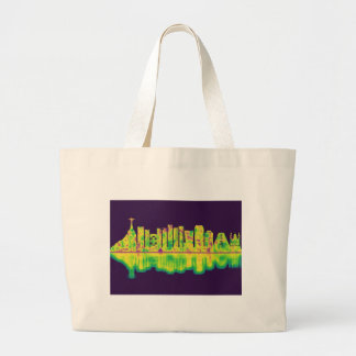 Rio de Janeiro Brazil Skyline Large Tote Bag