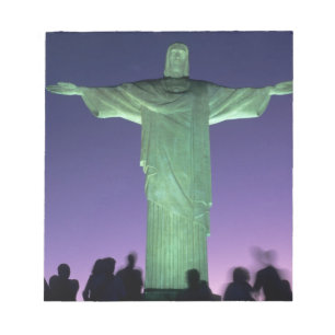 Rio de Janeiro, Brazil. the Christ Statue on Notepad