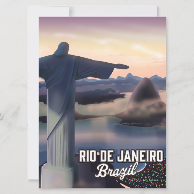 Rio De Janeiro Brazil trave poster. (Front)