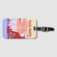 Rio de Janeiro Brazil Travel Art Retro Poster