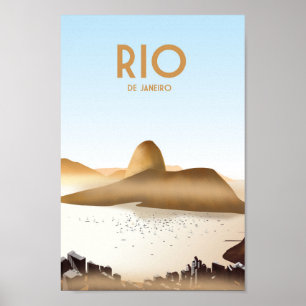 Rio de janeiro BrazilTravel Poster copa cabana