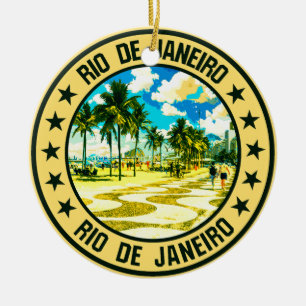 Rio de Janeiro                                     Ceramic Tree Decoration