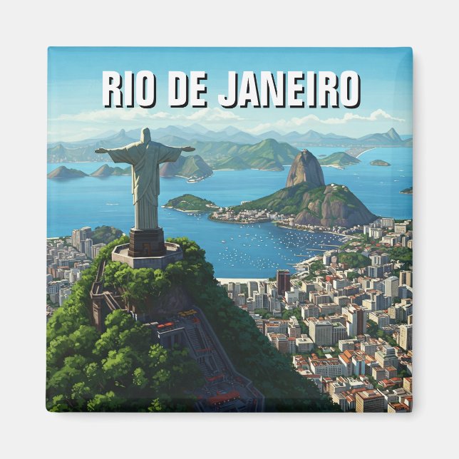 Rio de Janeiro Christ the Redeemer Magnet (Front)
