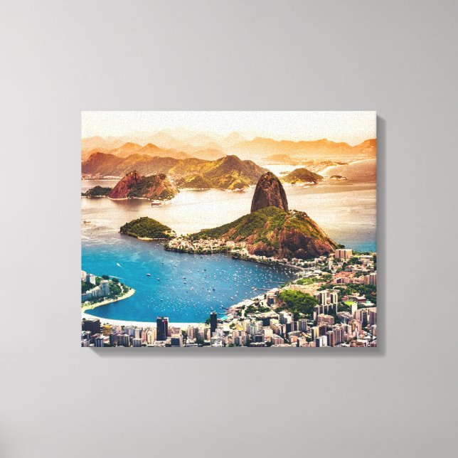 Rio de Janeiro cityscape photo Canvas Print (Front)