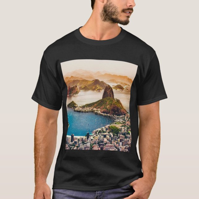 Rio de Janeiro cityscape photo T-Shirt (Front)
