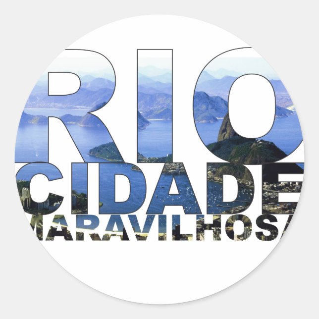 Rio de Janeiro Classic Round Sticker (Front)