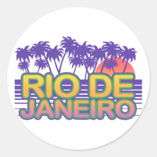 Rio De Janeiro Classic Round Sticker