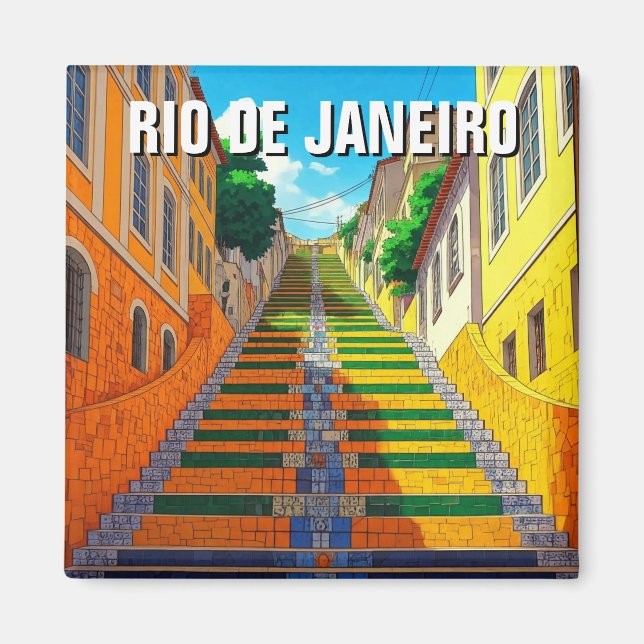 Rio de Janeiro Lapa Brazil Magnet (Front)
